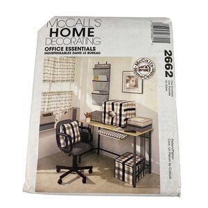 McCall's 2662 Office Essentials Vtg 2000 Sewing Pattern Organizer Covers UNCUT